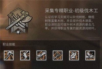 明日之工人證有什么用 可以拿來做什么后伐木？截圖