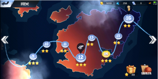 闯关失败 最强NBA闯关14关怎么玩截图