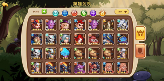 放置奇兵怎么看星数，英雄强弱一目了然截图