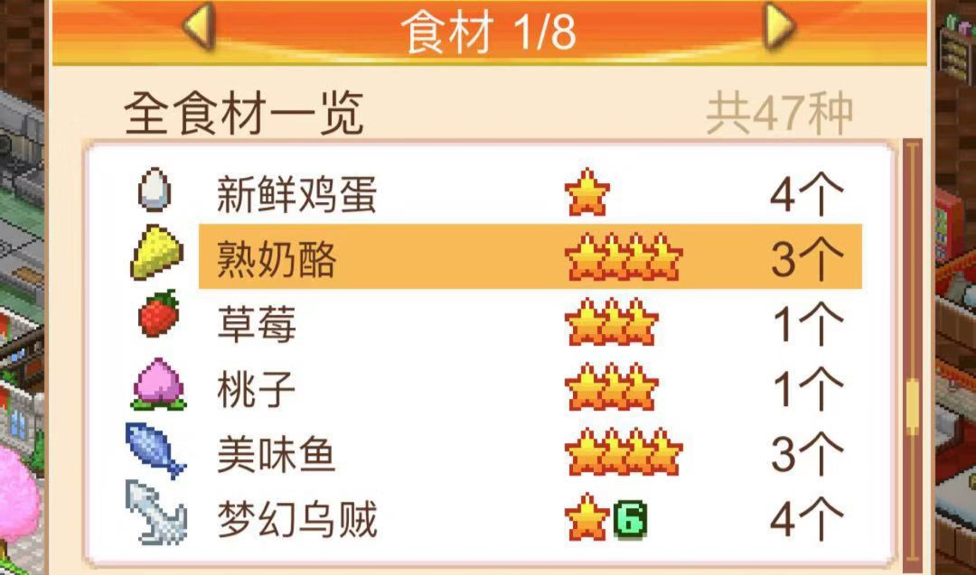 提升超凡魅力的食材有哪些 美食梦物语超级魅力怎么提升截图