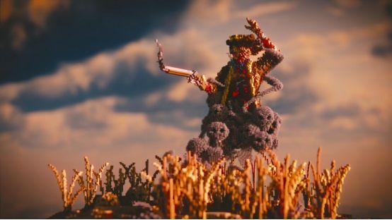 我的世界大神作品图片，我们可能玩的不是同一个游戏！截图