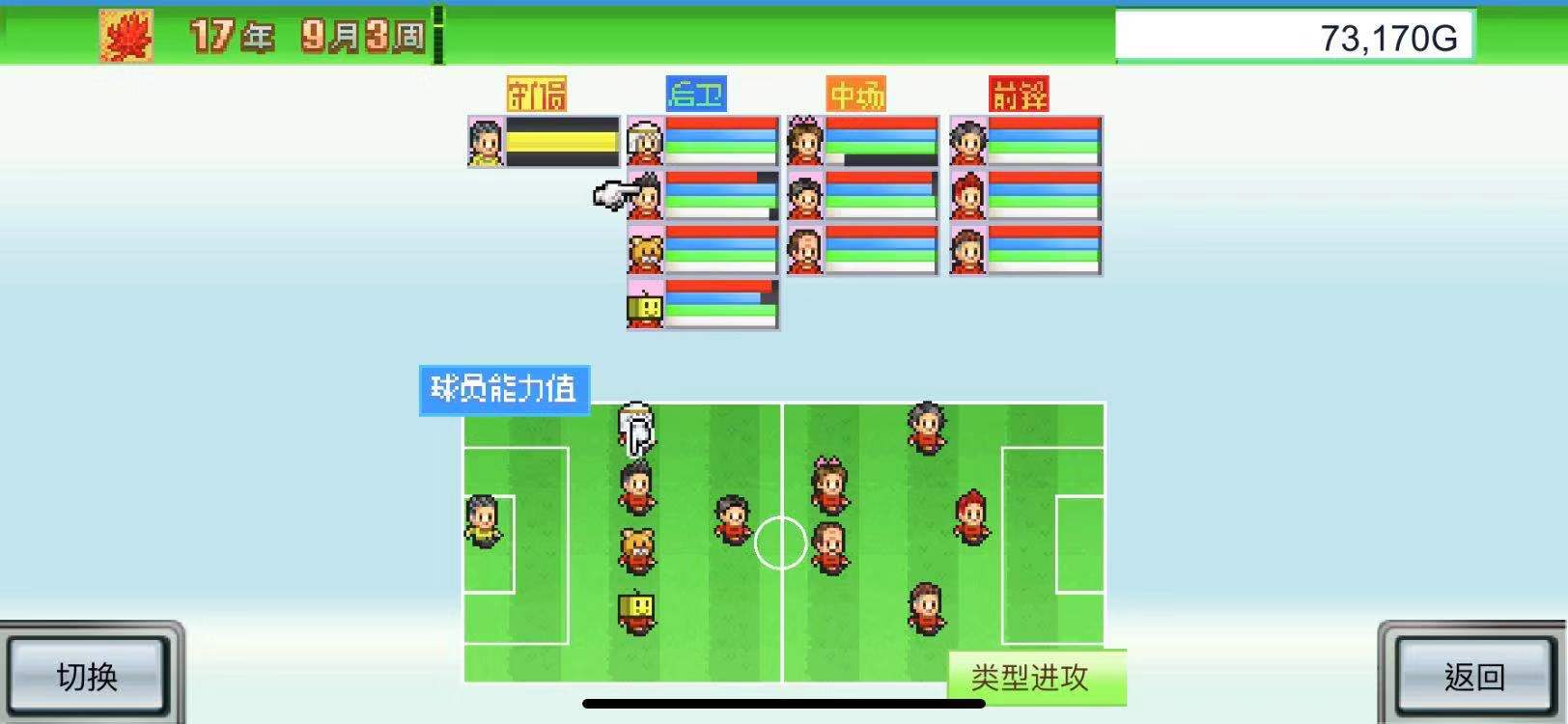 冠軍足球物語1實力不夠怎么辦 4種關(guān)鍵要素截圖