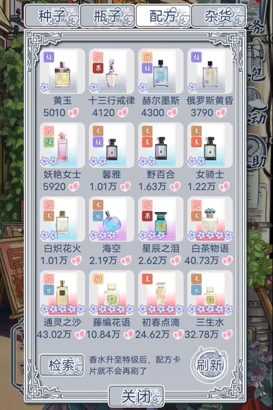 花与香水与猫香水大全 香水配方大全分享截图