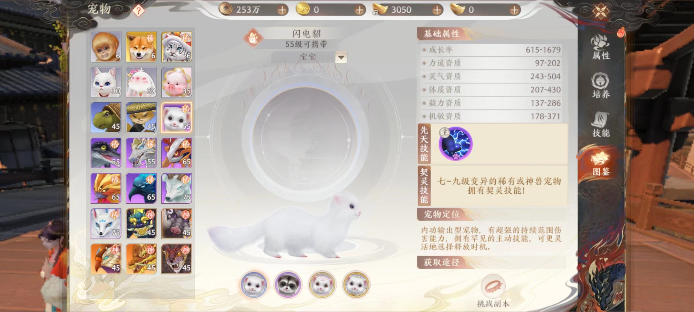 天龙八部2手游闪电貂好用吗 闪电貂技能强度详解截图