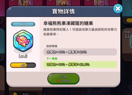 沖呀餅干人王國寶物排行 沖呀餅干人王國最強寶物推薦截圖