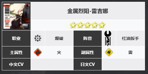 白夜極光雷吉娜技能介紹一覽 雷吉娜角色技能強(qiáng)度介紹