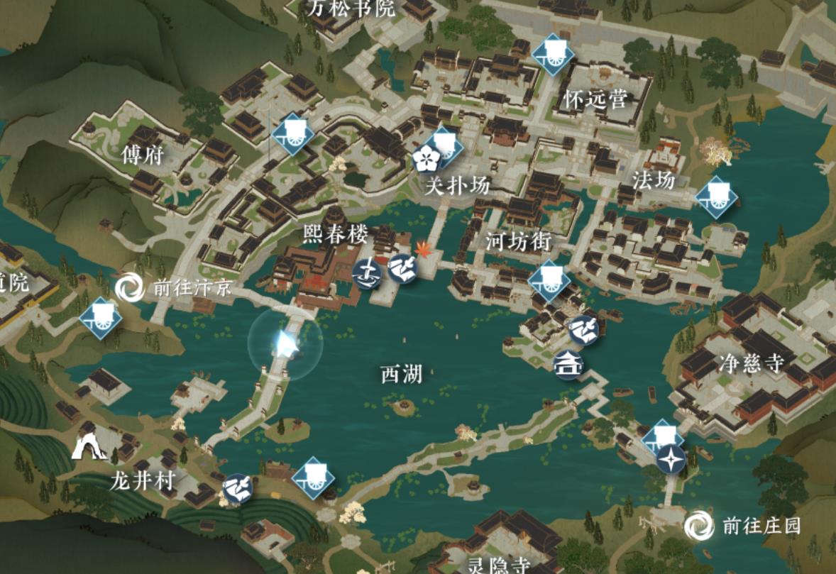 逆水寒手游杭州断桥程缘续在哪 逆水寒手游杭州断桥程缘续位置一览