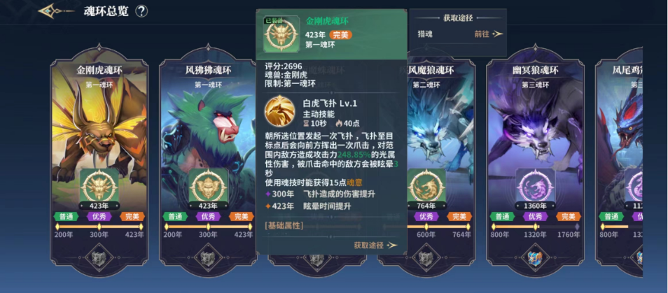 斗罗大陆史莱克学院金刚虎魂环怎么样 金刚虎魂环强度介绍截图