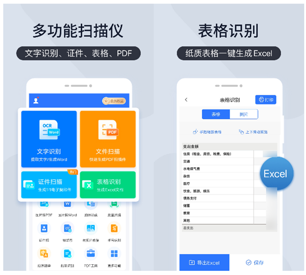 图片转成excel表格用什么软件 表格扫描识别工具推荐截图