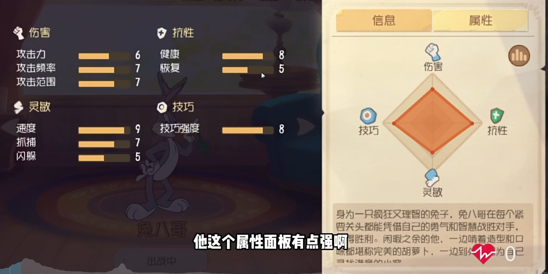 貓和老鼠手游兔八哥技能怎么樣 兔八哥技能效果詳解截圖