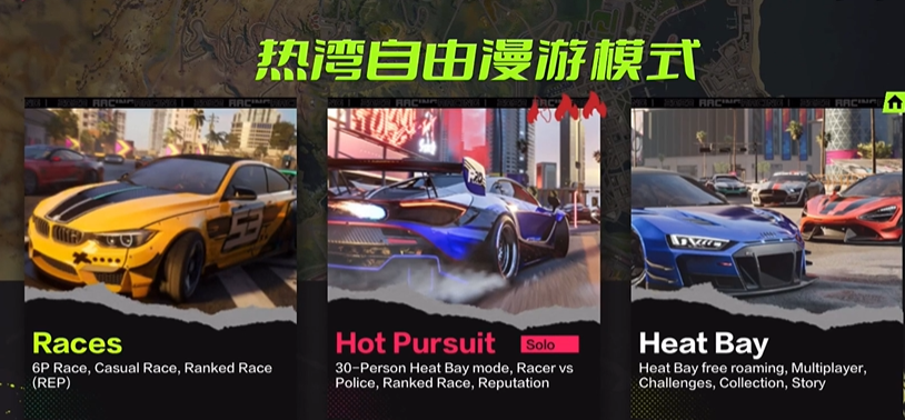 极品飞车手游热湾漫游模式怎么玩 热湾漫游玩法介绍截图