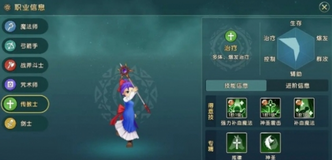 魔力宝贝复兴传教士怎么样 魔力宝贝复兴传教士技能加点一览截图