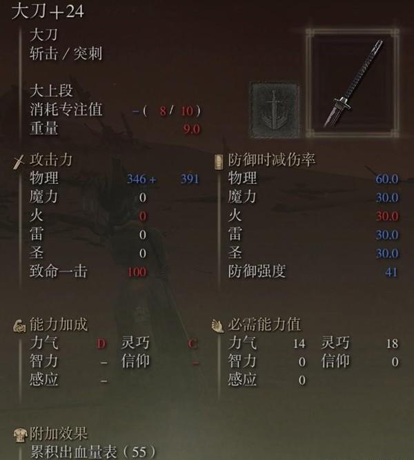 艾尔登法环黄金树之影大刀怎么样 艾尔登法环黄金树之影大刀介绍截图