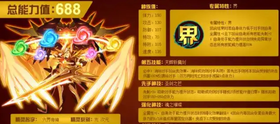 赛尔号巅峰之战六界帝神强不强 六界帝神精灵强度分析截图