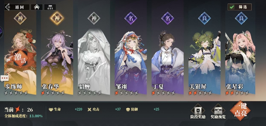 三國志幻想大陸2梟之歌女角色有哪些 三國志幻想大陸2女角色強(qiáng)度介紹截圖