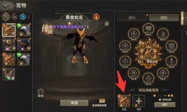 奇跡世界起源黃金幼龍?jiān)趺传@得 奇跡世界起源黃金幼龍培養(yǎng)技巧截圖