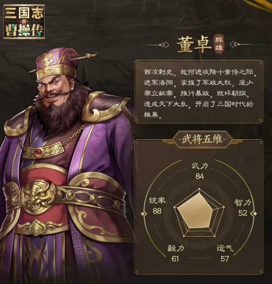 新三國志曹操傳董卓技能有哪些 新三國志曹操傳手游董卓強(qiáng)度解析截圖