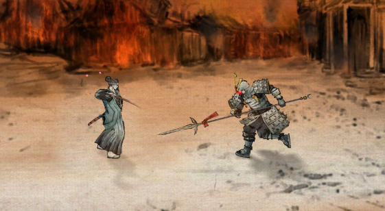一個武士拿一把刀闖關(guān)的游戲叫什么2025